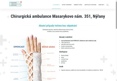 Zobrazit webové stránky Chirurgická ambulance Odborné zdravotnické zařízení s.r.o. - MUDr. Petr Mašek