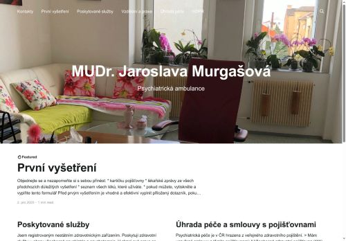 Zobrazit webové stránky Psychiatrická ambulance - MUDr. Jaroslava Murgašová