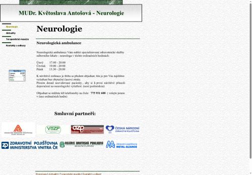 Zobrazit webové stránky Neurologická ambulance - MUDr. Květoslava Antošová