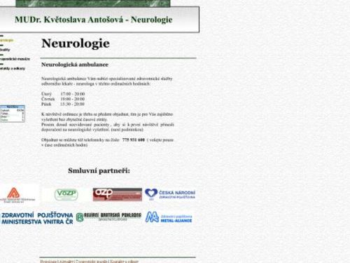 Neurologická ambulance - MUDr. Květoslava Antošová