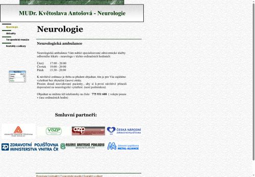 Zobrazit webové stránky Neurologická ambulance - MUDr. Květoslava Antošová