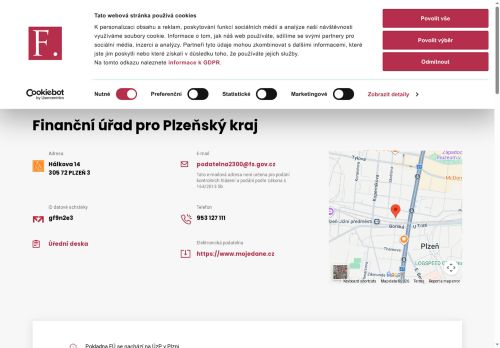 Zobrazit webové stránky Finanční úřad pro Plzeňský kraj