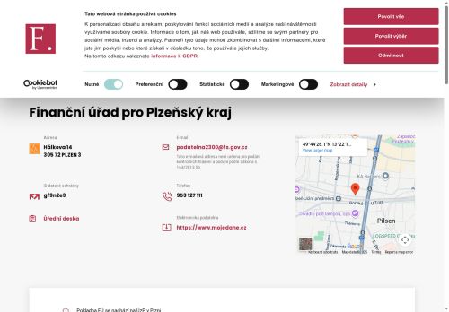 Zobrazit webové stránky Finanční úřad pro Plzeňský kraj