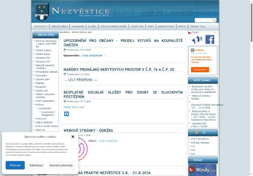 Zobrazit webové stránky Obecní úřad Nezvěstice