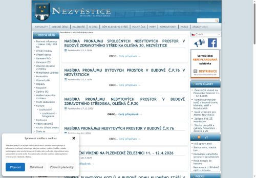 Zobrazit webové stránky Obecní úřad Nezvěstice