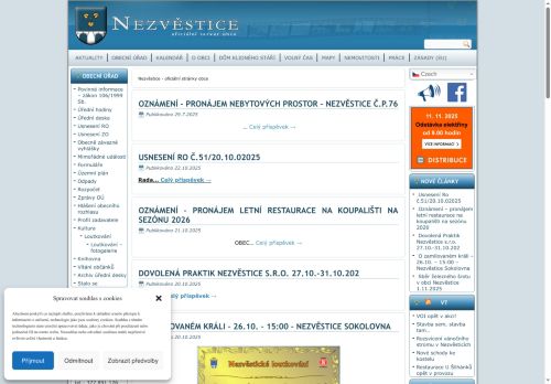 Zobrazit webové stránky Obecní úřad Nezvěstice