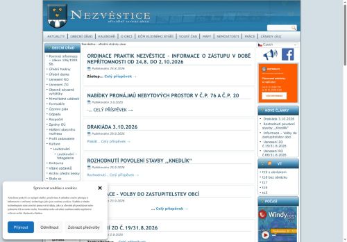 Zobrazit webové stránky Obecní úřad Nezvěstice