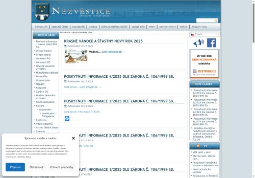 Zobrazit webové stránky Obecní úřad Nezvěstice