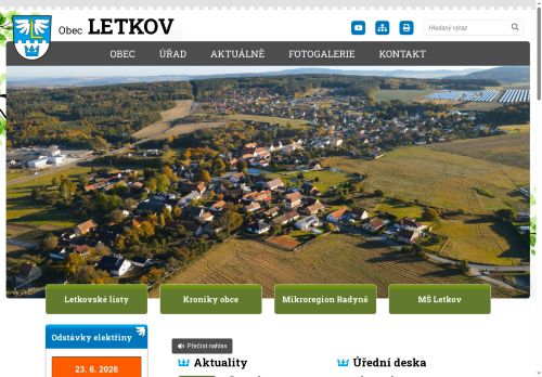 Zobrazit webové stránky Obecní úřad Letkov