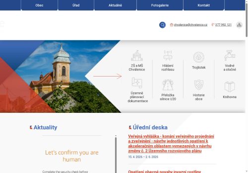 Zobrazit webové stránky Obecní úřad Chválenice