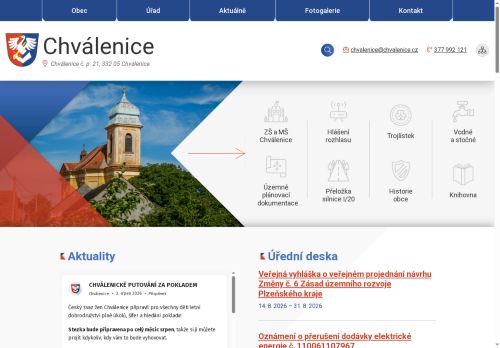 Zobrazit webové stránky Obecní úřad Chválenice