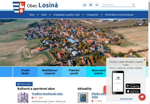 Zobrazit webové stránky Obecní úřad Losiná