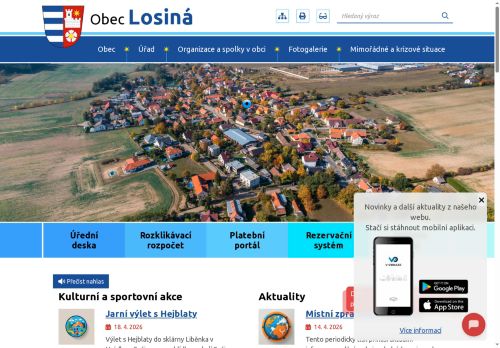 Zobrazit webové stránky Obecní úřad Losiná