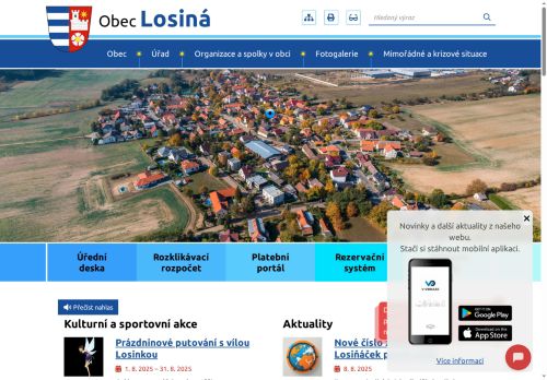 Zobrazit webové stránky Obecní úřad Losiná