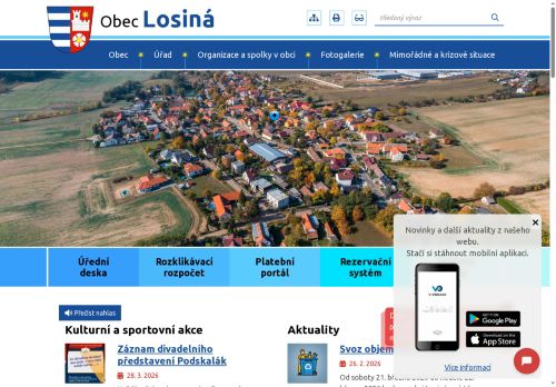 Zobrazit webové stránky Obecní úřad Losiná