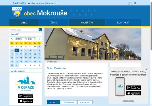 Zobrazit webové stránky Obecní úřad Mokrouše