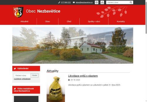 Zobrazit webové stránky Obecní úřad Nezbavětice