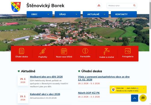 Zobrazit webové stránky Obecní úřad Štěnovický Borek