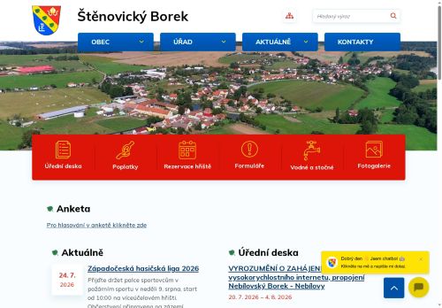 Zobrazit webové stránky Obecní úřad Štěnovický Borek