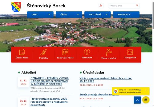 Zobrazit webové stránky Obecní úřad Štěnovický Borek