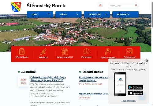 Zobrazit webové stránky Obecní úřad Štěnovický Borek