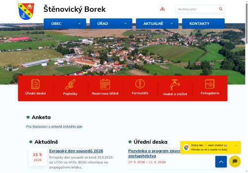 Zobrazit webové stránky Obecní úřad Štěnovický Borek