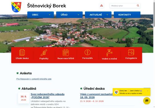 Zobrazit webové stránky Obecní úřad Štěnovický Borek