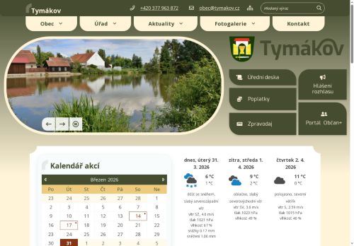 Zobrazit webové stránky Obecní úřad Tymákov
