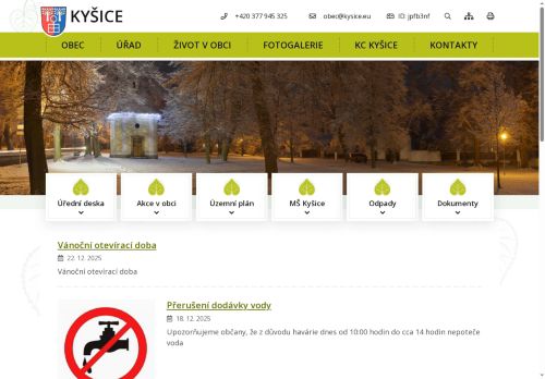 Zobrazit webové stránky Obecní úřad Kyšice
