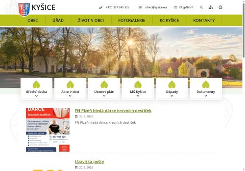 Zobrazit webové stránky Obecní úřad Kyšice
