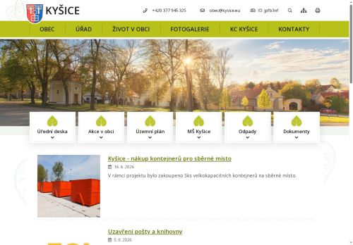 Zobrazit webové stránky Obecní úřad Kyšice