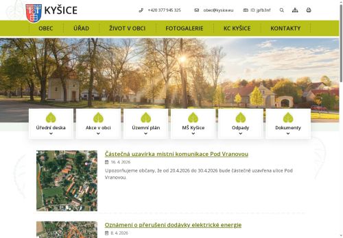 Zobrazit webové stránky Obecní úřad Kyšice