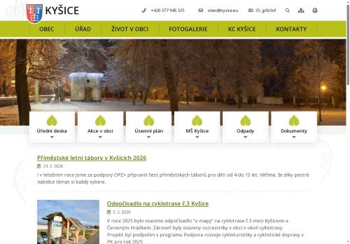 Zobrazit webové stránky Obecní úřad Kyšice