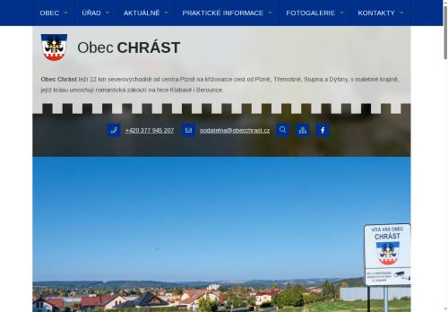 Zobrazit webové stránky Obecní úřad Chrást