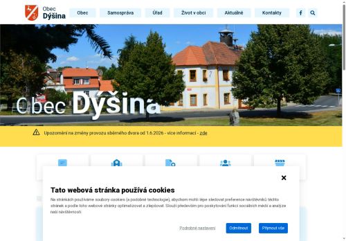 Zobrazit webové stránky Obecní úřad Dýšina