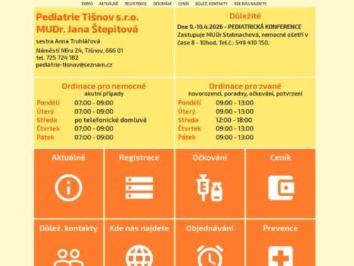 Praktický lékař pro děti a dorost - MUDr. Jana Štepitová