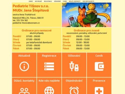 Praktický lékař pro děti a dorost - MUDr. Jana Štepitová