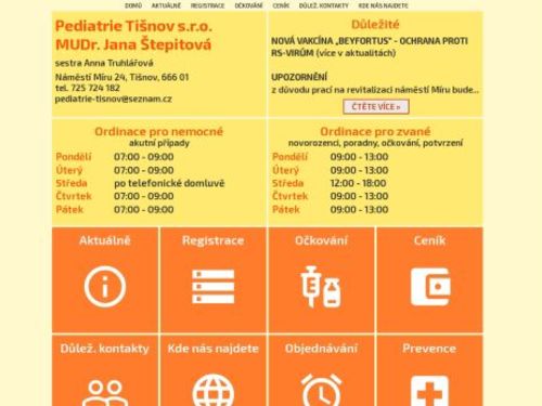 Praktický lékař pro děti a dorost - MUDr. Jana Štepitová