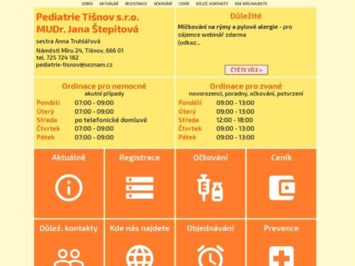 Praktický lékař pro děti a dorost - MUDr. Jana Štepitová