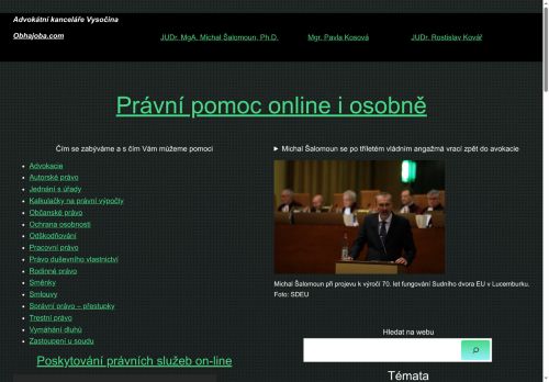 Zobrazit webové stránky Kovář & Šalomoun advokátní kancelář s.r.o.