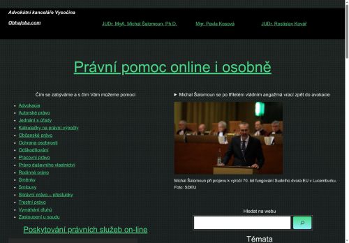 Zobrazit webové stránky Kovář & Šalomoun advokátní kancelář s.r.o.