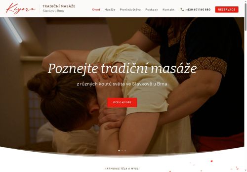 Kiyora s.r.o. nabízí práci na pozici Masér/ka v obci Slavkov u Brna