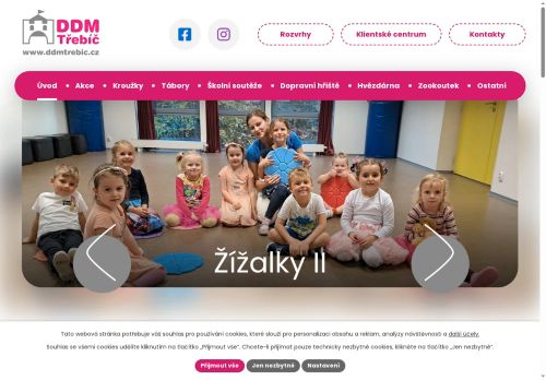Zobrazit webové stránky Dům dětí a mládeže Třebíč