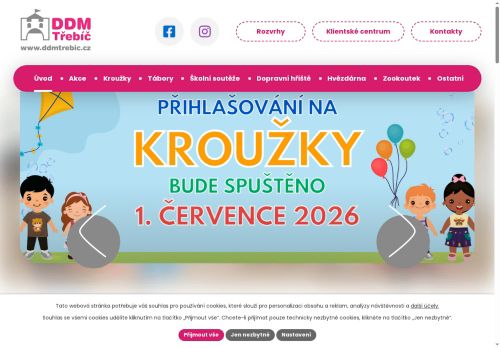 Zobrazit webové stránky Dům dětí a mládeže Třebíč