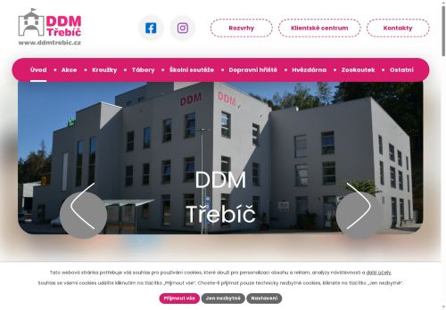 Zobrazit webové stránky Dům dětí a mládeže Třebíč