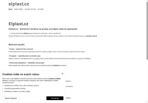 Webové stránky ELPLAST - KPZ Rokycany, spol. s r.o., Mlečice
