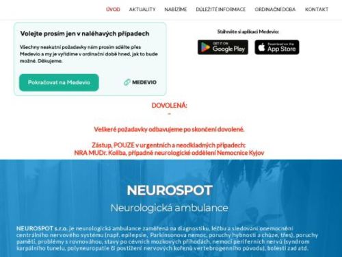 Neurologická ambulance PMH-Med, s.r.o. - MUDr. Jiří Sedlák
