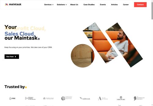 Webové stránky MainTask s.r.o., Brno