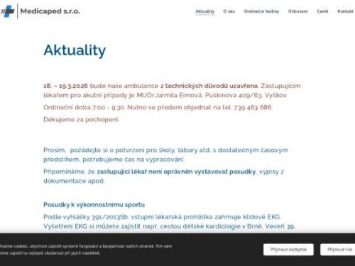 Praktický lékař pro děti a dorost Medicaped - MUDr. Šárka Štreitová