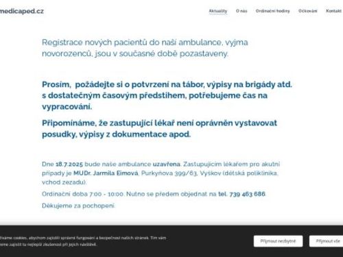 Praktický lékař pro děti a dorost Medicaped - MUDr. Šárka Štreitová